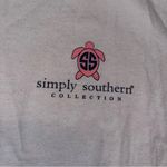 Simply Southern  Shirt Womens M White Logo Turtles Collection Casual Graphic Photo 2