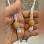 Tahari  crocheted mesh tan hooded swim coverup Size M Photo 4