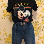 High rise belted skinny jeans size M Blue Size M Photo 11