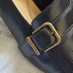 Clarks  Women’s “Tealie” Dark Navy/Black Leather Heeled Loafers Photo 6