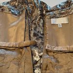 Badgley Mischka Womens Size 6 Strapless Gold Metallic Dress Formal Floral Y2K Photo 4