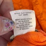 Fig & Flower Womens Boho Peasant Top Orange 3/4 Sleeve Lace Eyelet Lightweight Size undefined Photo 7