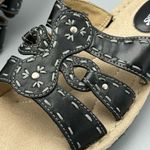 Cobbie Cuddlers Womens Bailey Slip On BLack Leather Upper Sandals Size 8.5 Wide Photo 8