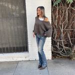 Free People Y2k distressed edgy low rise denim jeans / fit like a sz 25  Photo 3