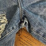 Good American NWT  Good Boy Distressed Straight Leg Rigid Jeans sz 10 Light Wash Photo 5