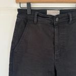 Everlane THE STRAIGHT-LEG CROP Pants Black Cropped High Rise Size 6 Black Photo 2