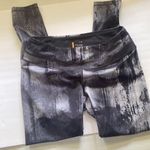 Lucy women’s gray graphic print athletic yoga workout leggings, size large Photo 0