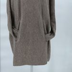 Garnet Hill Wool Cashmere Turtleneck Sweater Dress Taupe Size 8 Photo 3