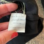 Floral Embroidered Boho Bohemian Pullover Tunic Shirt Black Photo 4