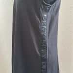 DKNY  Black Textured sleeveless logo Dress Photo 2