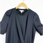 Rachel Parcell Black Draped Interlock Minidress Size Large NWT Cocktail Stretch Photo 3