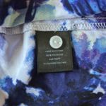 Vera Wang Simply Vera Abstract Floral Blouse - Blue and Purple Photo 6