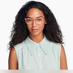 Warby Parker Women's Eyeglasses Shea M 521 Rose Guava Cat Eye Photo 0