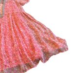 Maeve Anthropologie Coral Print Mini Dress Sheer w/ Liner Floral Size 4 Women's Photo 3