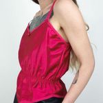 Vintage Satin Camisole Top in Red | Size L Size L Photo 5
