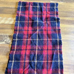 Disney Vintage  Winnie The Pooh Plaid Grid Lambs Wool Scarf Winter Embroidered Photo 3