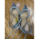Mach & Mach Diamond of Elizabeth Heels Women's 38.5 Silver High Pearl Heels S20 Photo 10