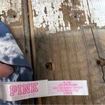 Victoria's Secret PINK Tie Dye Strappy Triangle Bralette Seamless Y2K Medium Blue Photo 5