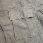 Max Studio  Linen-Blend Jacket Women's Large New With Tags ($148‎ Retail) Olive Photo 3