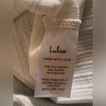 Lulus Lulu’s NWT Constant Cuteness White Ribbed Knit Long Sleeve Top. Size small Photo 8