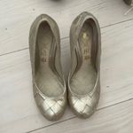 L.A.M.B. gold heels Photo 1