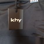 Khy Sleek Stretch Cutout Foldover Stretch Pants Flare Womens Medium Black Photo 5