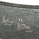 Flirtitude Black Gray Criss Cross V Neck Lightweight Semi Sheer Tee Womens XL Photo 9