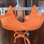 Zaful NWT BIKINI Women's Orange Tie Back Padded High Cut Two Piece Swimsuit Photo 3