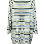 cj banks 3X-Large Top Striped Stretch Ribbed 3/4 Sleeve Boat Neck Soft Hi-Low Photo 4