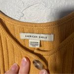 American Eagle Outfitters Mustard Yellow Fitted Ribbed Knit Sweater Tank Top XS Photo 5