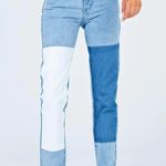 Princess Polly Cofield Mom Jeans Patch Denim Photo 1