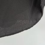 Azazie  Tayla Dress Size 14 Bridesmaid Black Chiffon V-Back Side Boning Wedding Photo 12