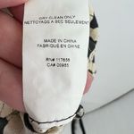 Thakoon Black and Cream Batik Print 100% Silk Shift Dress gathered unique size 4 Photo 8