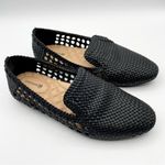 Birdies The Woven Starling Flat Loafer Black Faux Leather Smoking Slipper 7.5 Photo 15