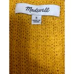 Madewell Mustard Yellow Ribbed Knit Sleeveless Scoop Neck Sweater Tank Top Sz S Photo 2