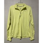 Nike  Running Dri Fit Element Shirt Womens M Long Sleeve Volt 1/4 Zip Pullover Photo 1