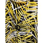 Multiples 306-008  Womens Top Size 3X Yellow Tropical Mesh‎ Overlay Blouse Shirt Photo 2