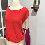 Mine…Colorblock Crewneck Sweater Orange Photo 5