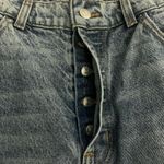 Revice Denim  Light Wash Distressed High Rise Straight Leg Jeans Size 30 Photo 2