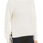 Joie  Sweater Womens XS Adanya‎ Porcelain White Cotton Cashmere Knit Pullover Photo 0