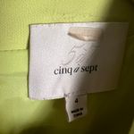 Cinq à Sept Cinq a Sept Alyssa Yellow A-Line Cut Out Short Sleeve Mini Dress Size 4 Photo 13