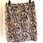 J.Crew  Black and Cream Paisley Skirt women’s size 8 Photo 8