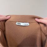 ZARA Ribbed Knit Brown Skirt Photo 5