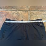 Athleta  Womens Straight Leg Black Elastic Drawstring Waist Sweatpants Zip Pocket Photo 7