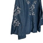 Chico's embroidered Denim boho Blouse cottagecore XL Photo 9