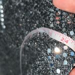 Vintage 80s Kathie Lee Sequin Silver Disco Dots Panne Top 24” P2P Size XL Photo 3