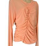 Circus by Sam Edelman SAM EDELMAN Circus NY Asymmetrical mesh Long Sleeve Peony Top Size XL Photo 0