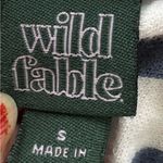 Wild Fable Striped colorblock cotton preppy cropped Polo with Red Collar, size S Photo 2