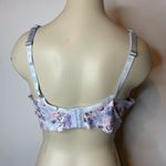Jessica Simpson Bra 38C Blue Floral Lavender Underwire Padded Lined Intimate Photo 1
