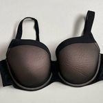 Torrid Bra Underwire Padded Mesh Adjustable Straps Black Illusion Nude 44D Photo 0